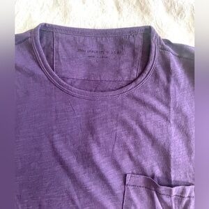John Varvatos Men's Purple Crew Short Sleeve Tee Shirt
